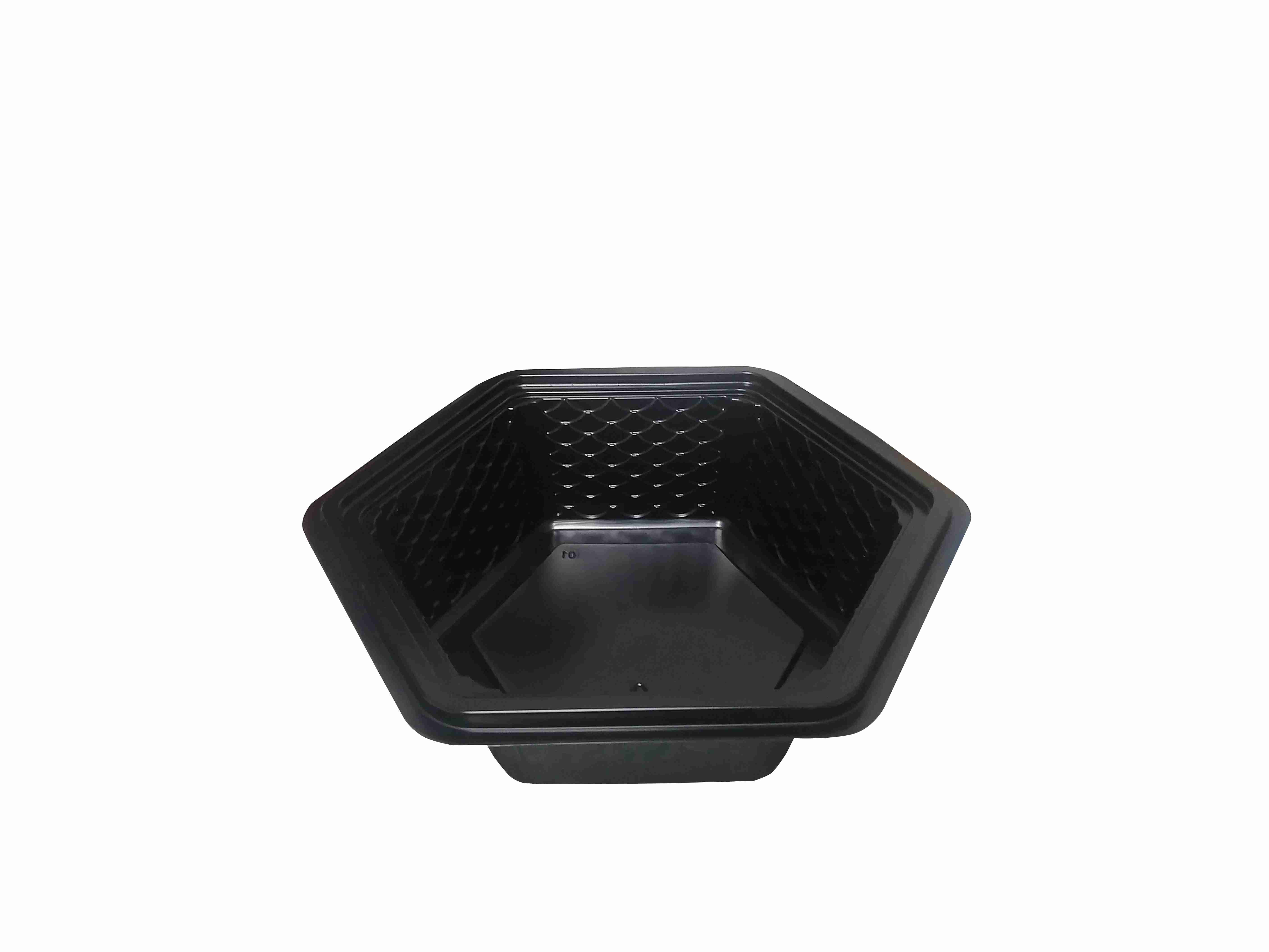 32oz.1-Compartment Oblong Food Container with PS Clear Lid